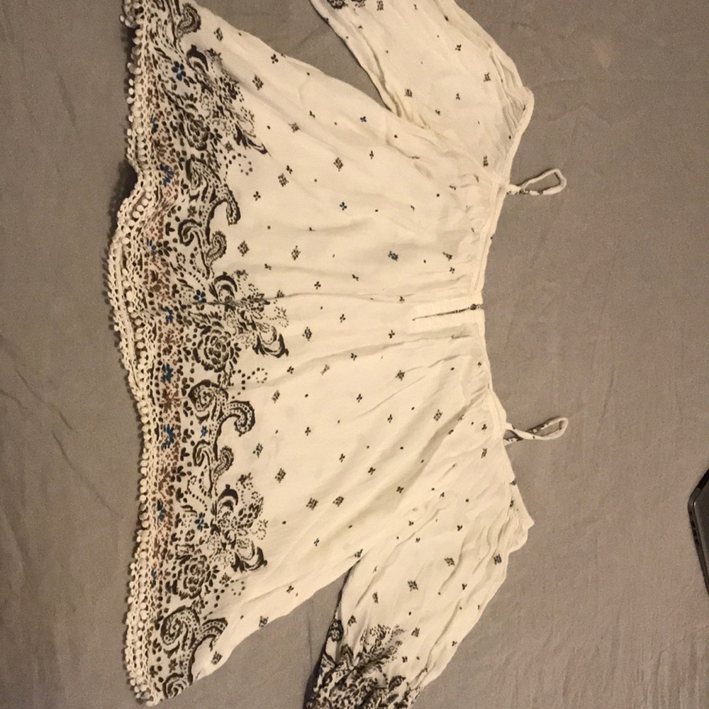 Off the shoulder boho floral top